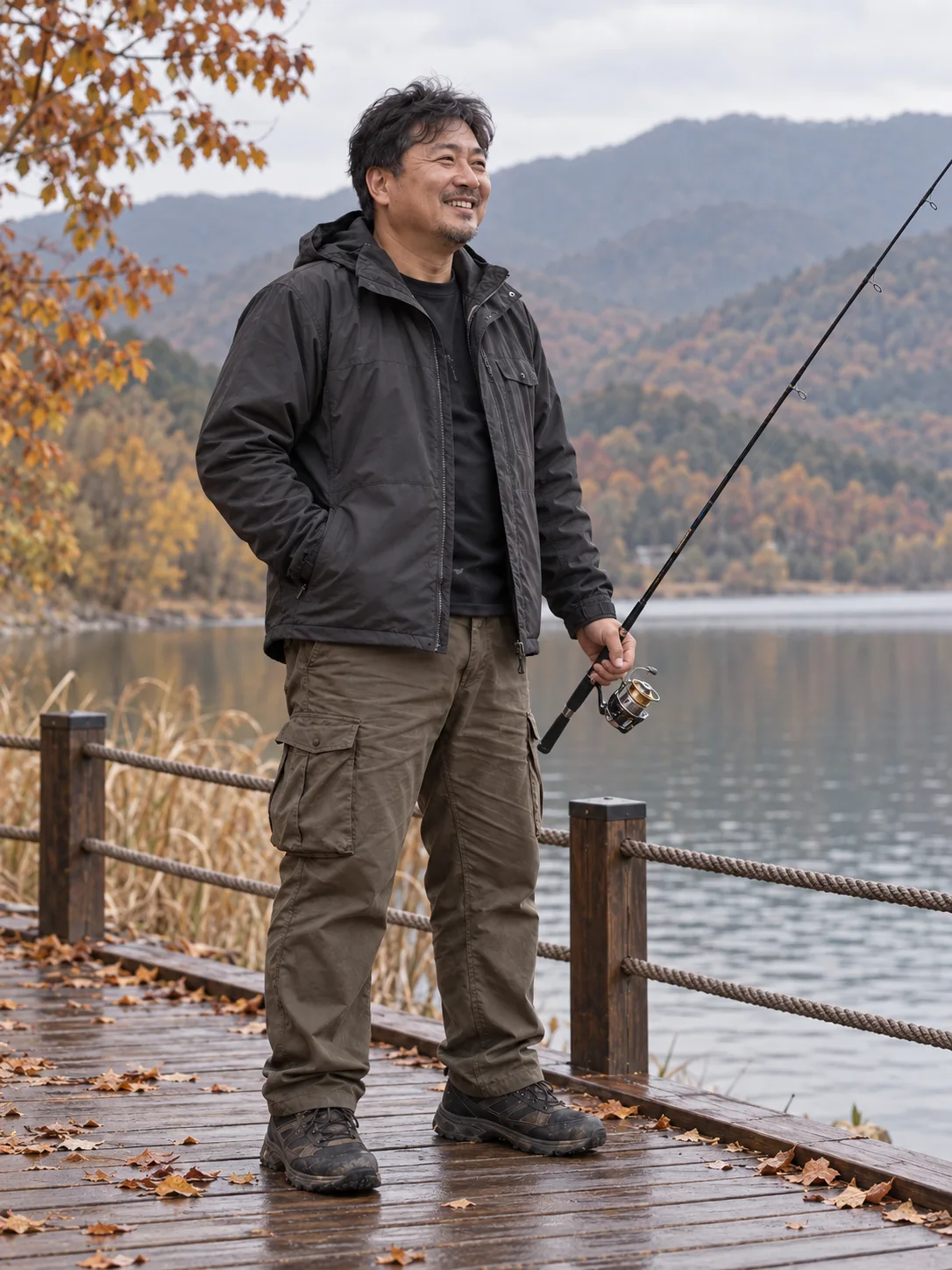 상의와 함께 입은 활동·취미 코디