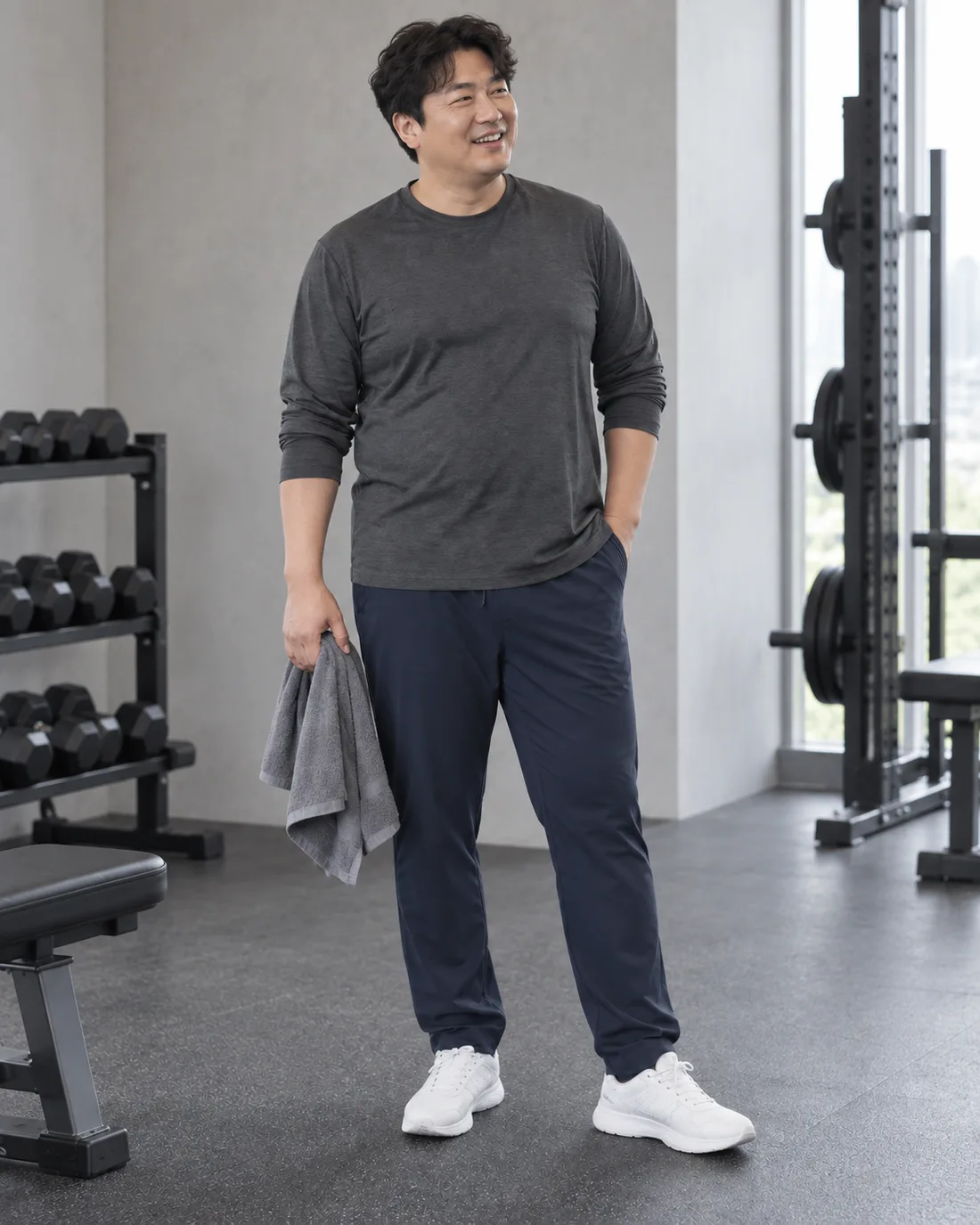 가방와 함께 입은 활동·취미 코디