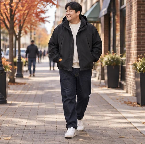 신발와 함께 입은 일상복 코디