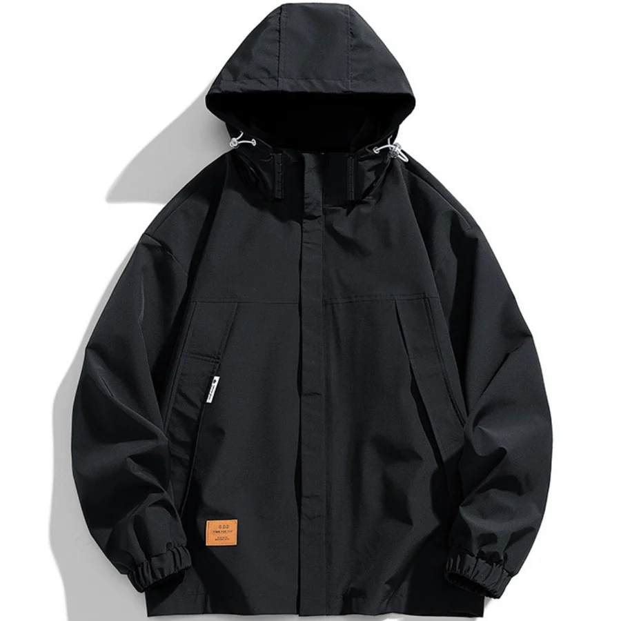 4-9XL 남자 빅사이즈 자켓 바람막이 후드집업 캐주얼 점퍼 등산 잠바 실제 상품 사진