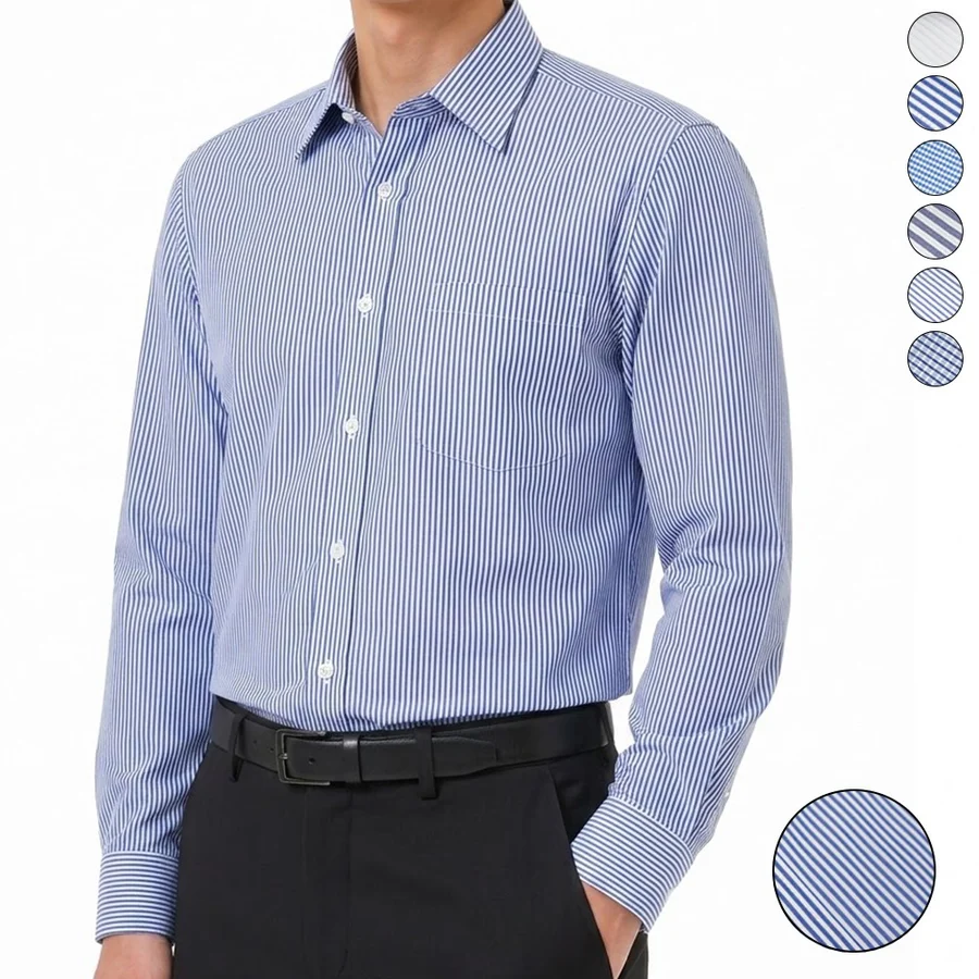 남성 빅사이즈 M~5XL 패턴 와이셔츠 일반핏 일반카라 실제 상품 사진
