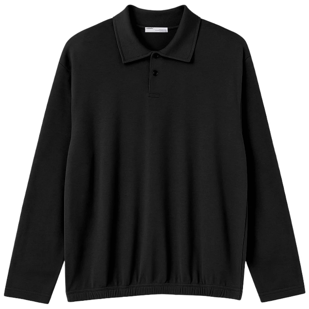 M-8XL 쏙쏙숨티 클래식 버튼카라 자동넣입 긴팔티 남자 빅사이즈 남성 넣입티 티셔츠 아이보리 카멜브라운 블랙 M L XL 2XL 3XL 4XL 5XL 6XL 7XL 8XL 실제 상품 이미지